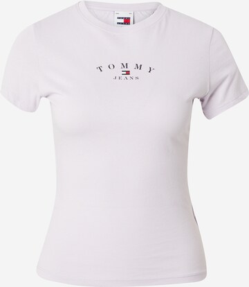 Tommy Jeans T-Shirt 'ESSENTIAL' in Lila: predná strana