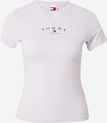 Tommy Jeans - Camisa 'ESSENTIAL' em roxo: frente