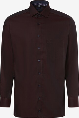 OLYMP Regular fit Button Up Shirt in Purple: front
