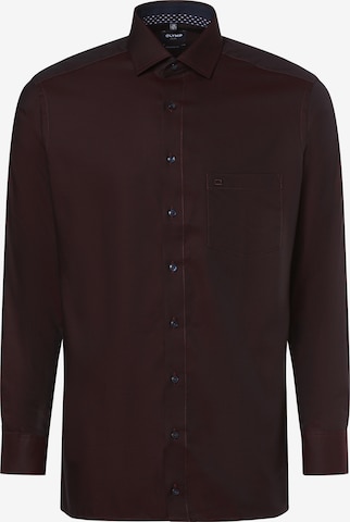 OLYMP Regular fit Button Up Shirt in Purple: front