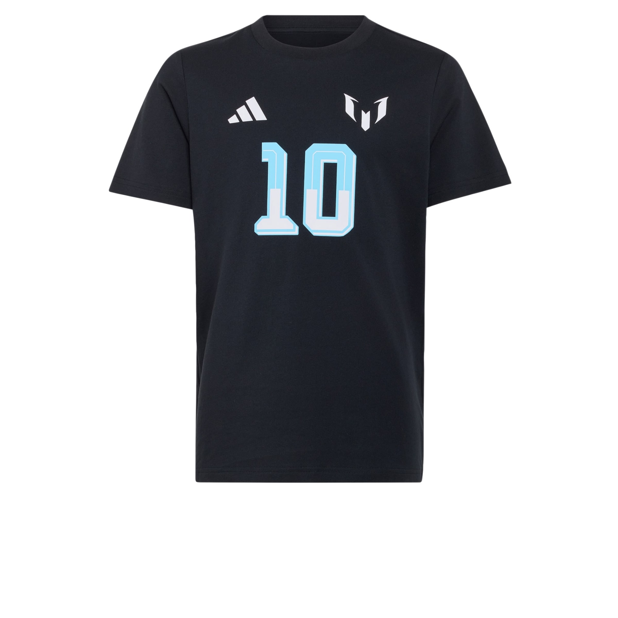ADIDAS PERFORMANCETehnička sportska majica 'Messi Name & Number' - crna boja: prednji dio