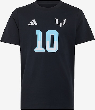 ADIDAS PERFORMANCE Funkční tričko 'Messi Name & Number' – černá: přední strana
