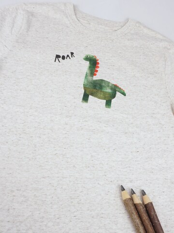 MelaDi Shirt 'Dinosaurier'‌‌‌‌‌‌‌ in Weiß