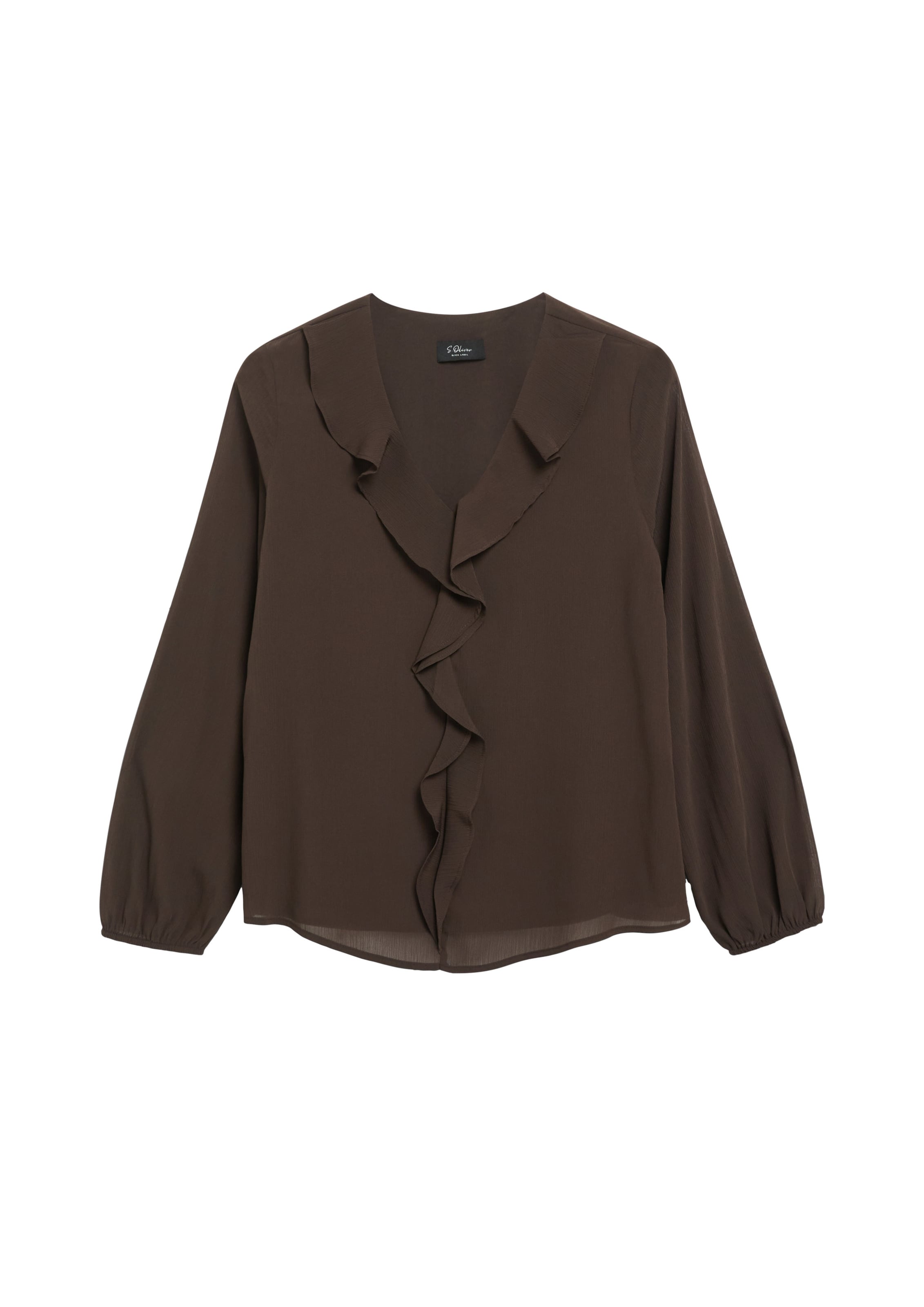 s.Oliver Blouse in Bruin: voorkant