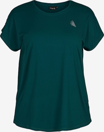 Active by Zizzi Toiminnallinen paita 'ABASIC' värissä vihreä: edessä