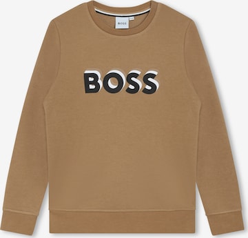 BOSS Kidswear - Sweatshirt em bege: frente