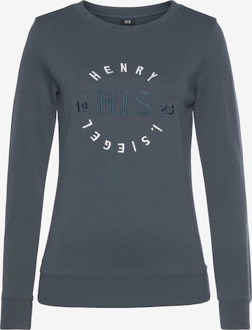 H.I.S Sweatshirt in Blue: front