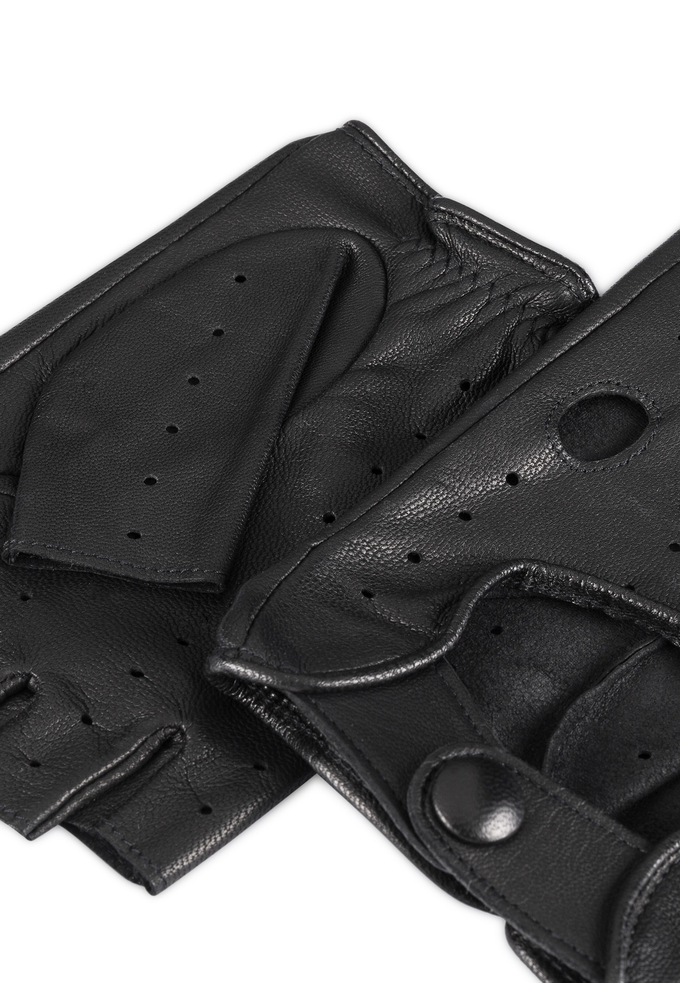 Roeckl Fingerless Gloves 'PALERMO AUTOFAHRER' in Black