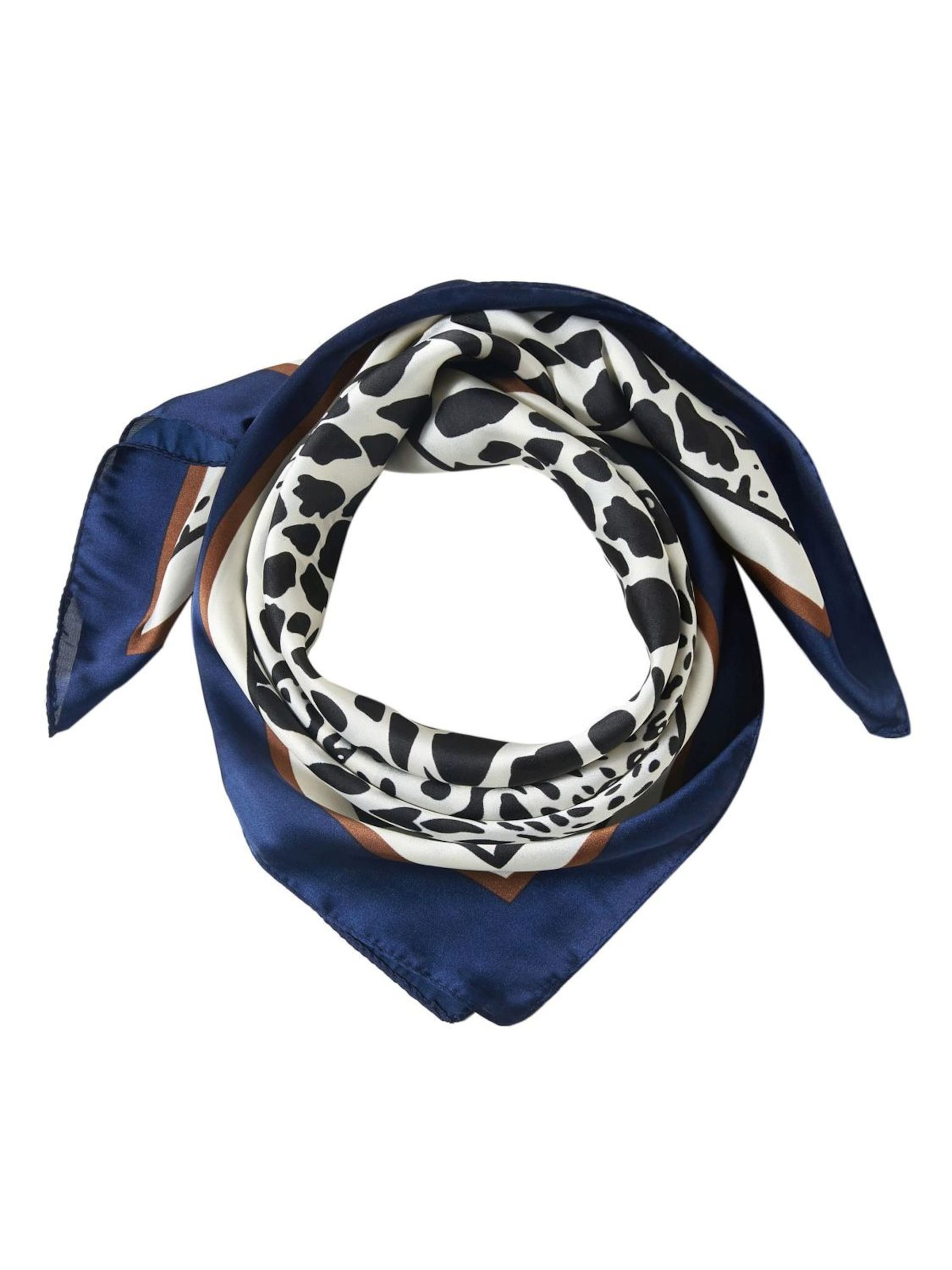 alberto cabale - Chal 'Petit carré de Soie Panter Process Cléo' en azul