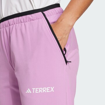 regular Pantaloni per outdoor 'Liteflex' di ADIDAS TERREX in lilla