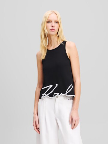 Karl Lagerfeld Top in Black: front