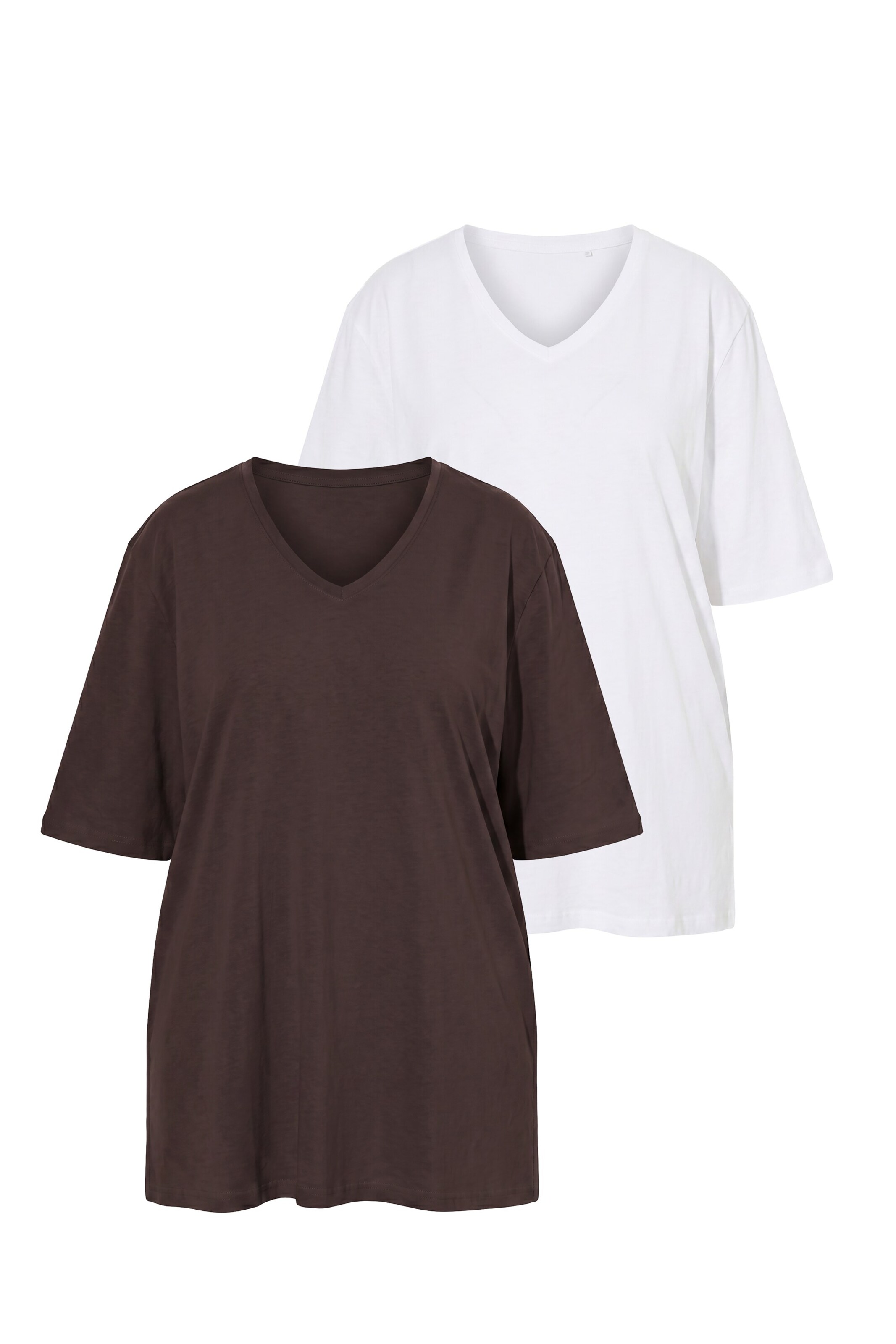 Ulla Popken Shirt in Braun: Vorderseite