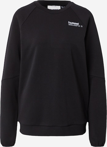 HummelSportska sweater majica 'Tech Fleece' - crna boja: prednji dio