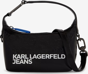 KARL LAGERFELD JEANS Axelremsväska 'Hobo' i svart: framsida