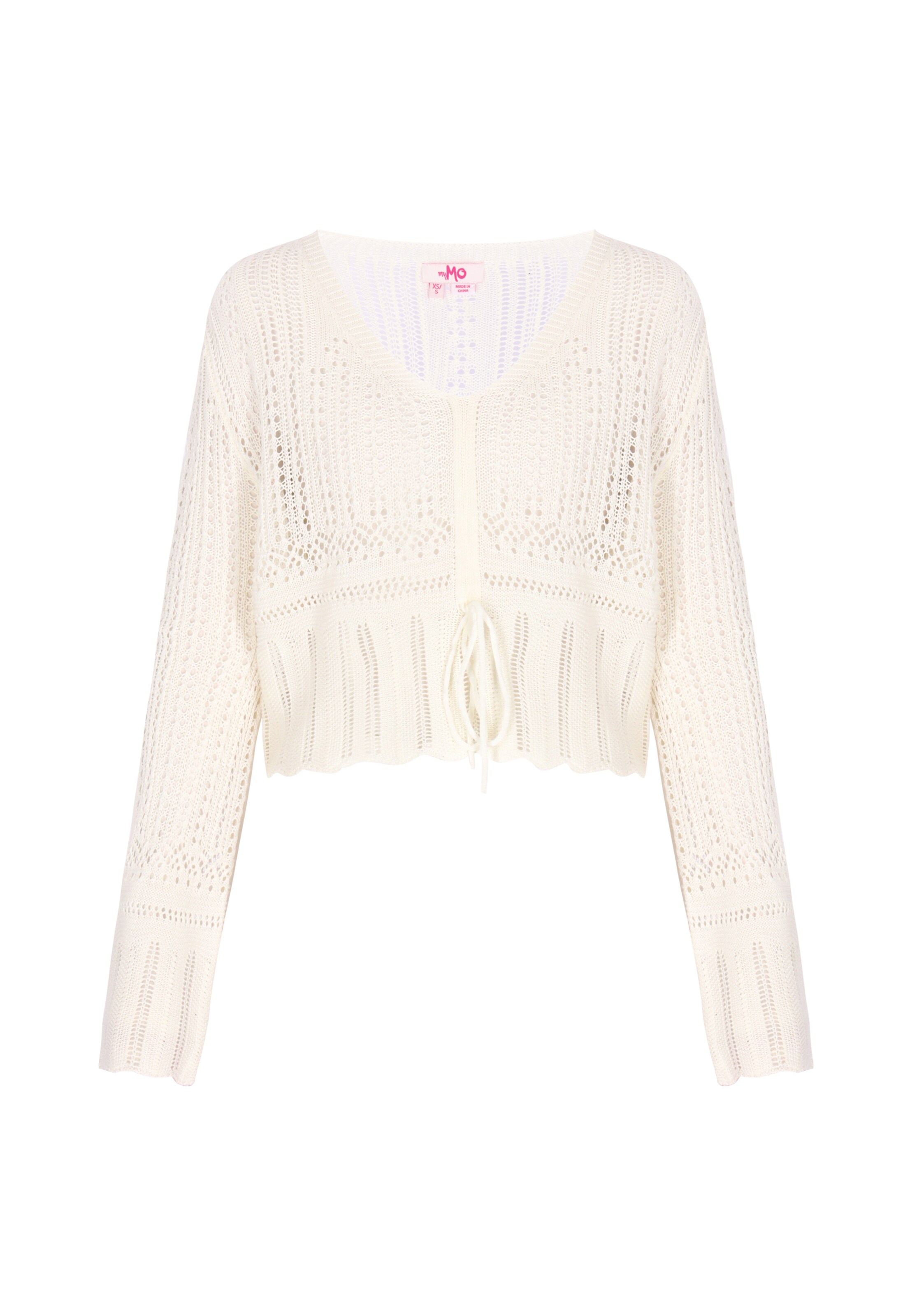 MYMO Pullover 'Young Fashion' in Weiß: Vorderseite