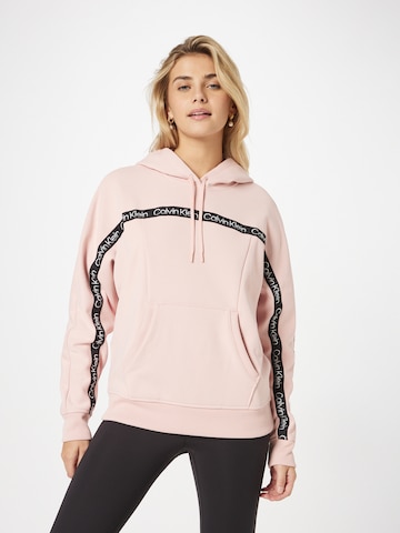 Calvin Klein Sport Sweatshirt in Pink: front