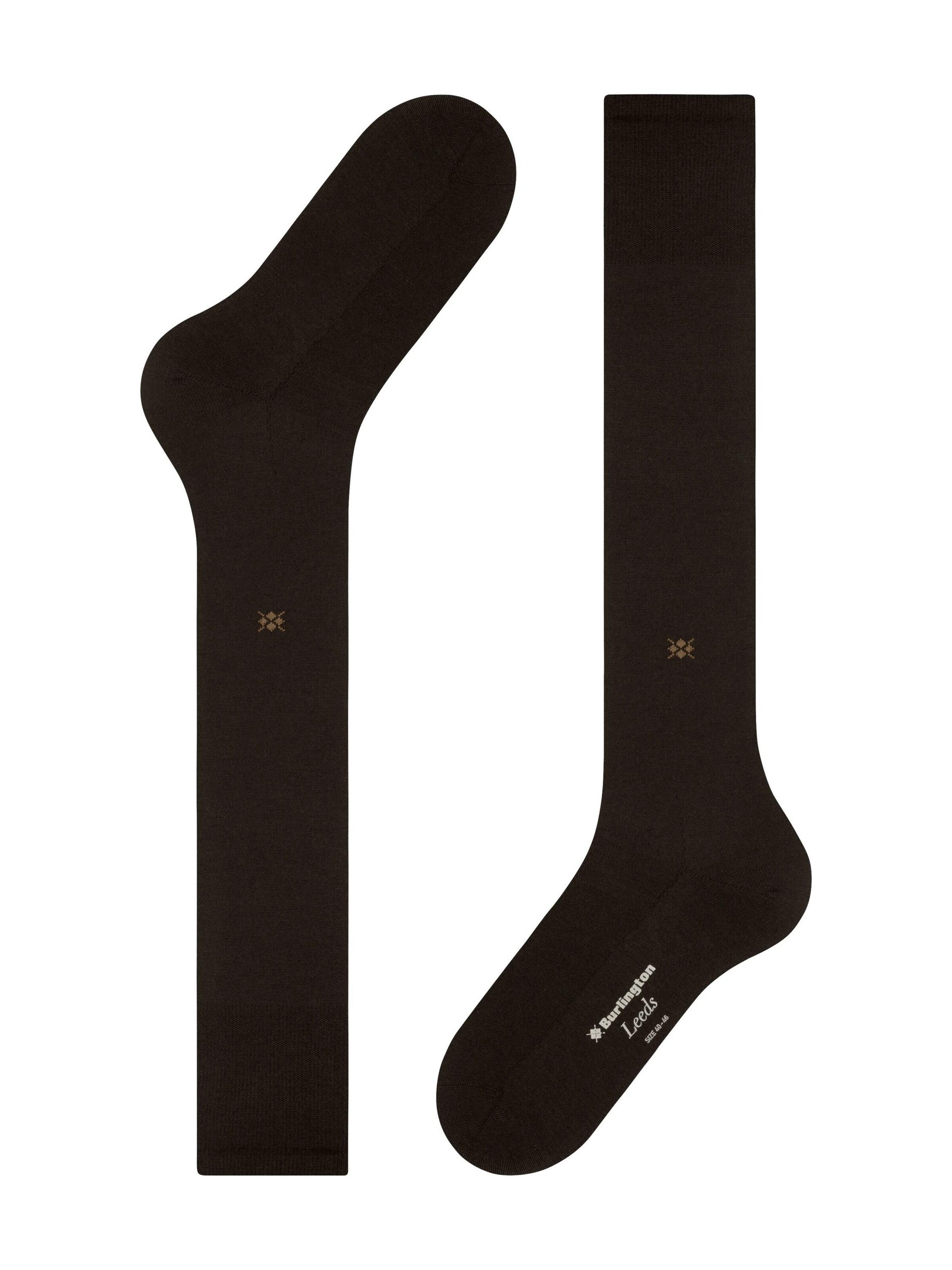 BURLINGTON Kniestrümpfe 'Leeds'‌‌‌‌‌‌‌‌‌‌ in Braun