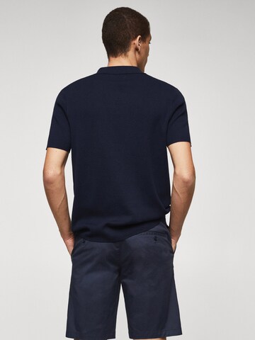 MANGO MAN Shirt 'Lino' in Blauw