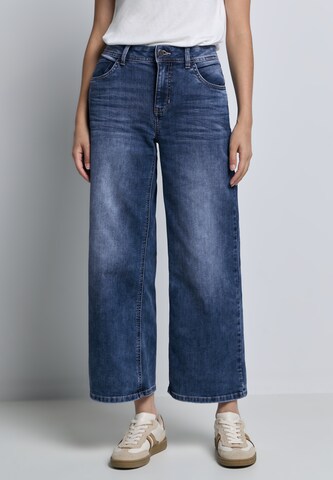 Street One Studio Wide Leg Jeans in Blau: Vorderseite