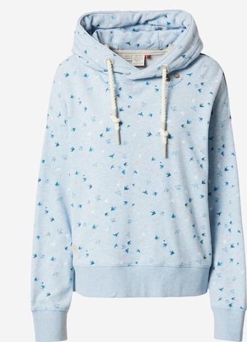 Ragwear Sweatshirt 'RUFLE BIRDS' in Blue: front