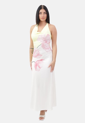 Elara Kjole i gul: forside