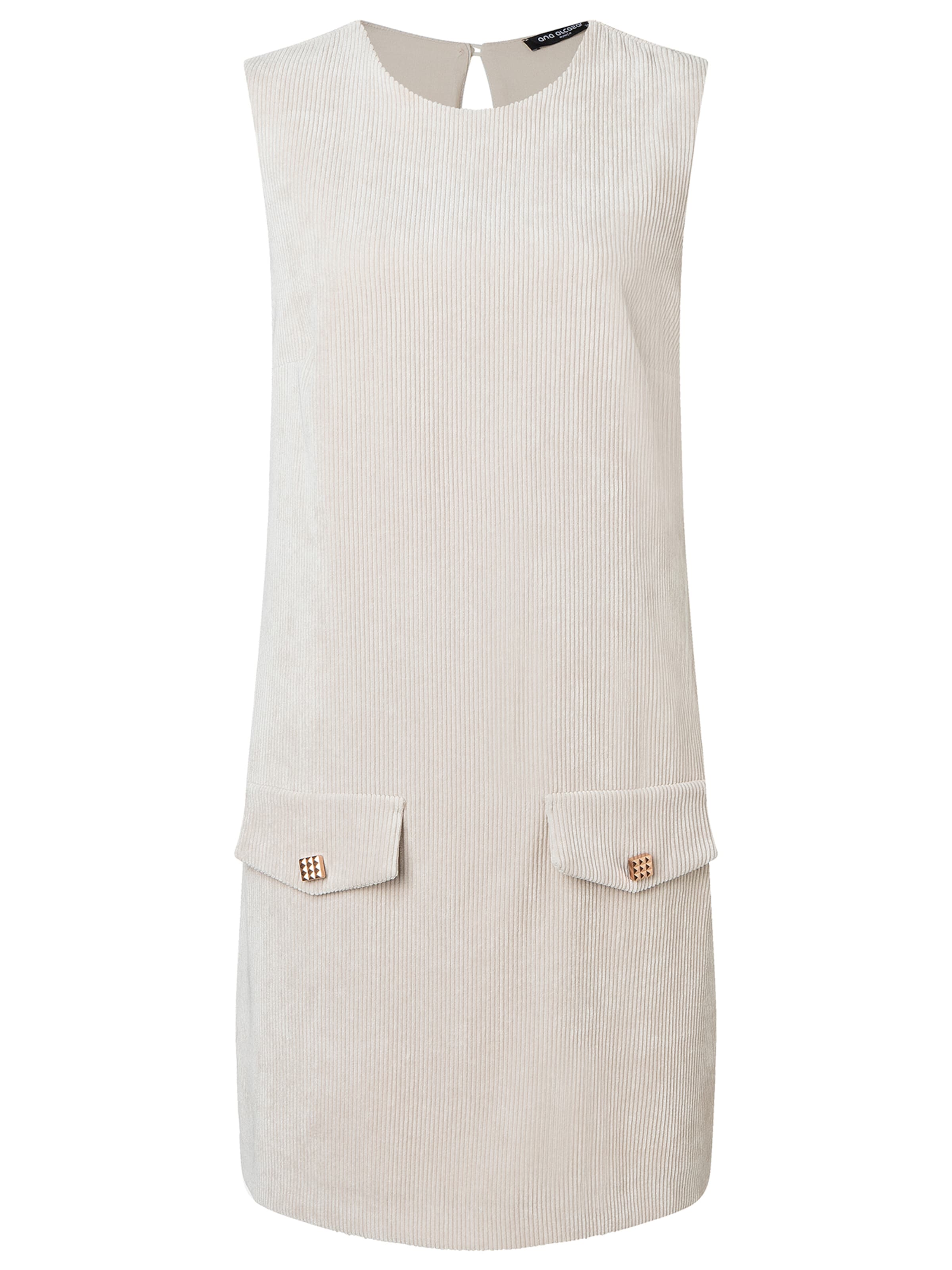 Ana Alcazar Jurk 'Sassa' in Beige: voorkant