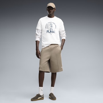 PUMA Regular Sportbroek 'T7 Relaxed' in Beige