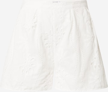 Regular Pantaloni de la Missguided pe alb: față