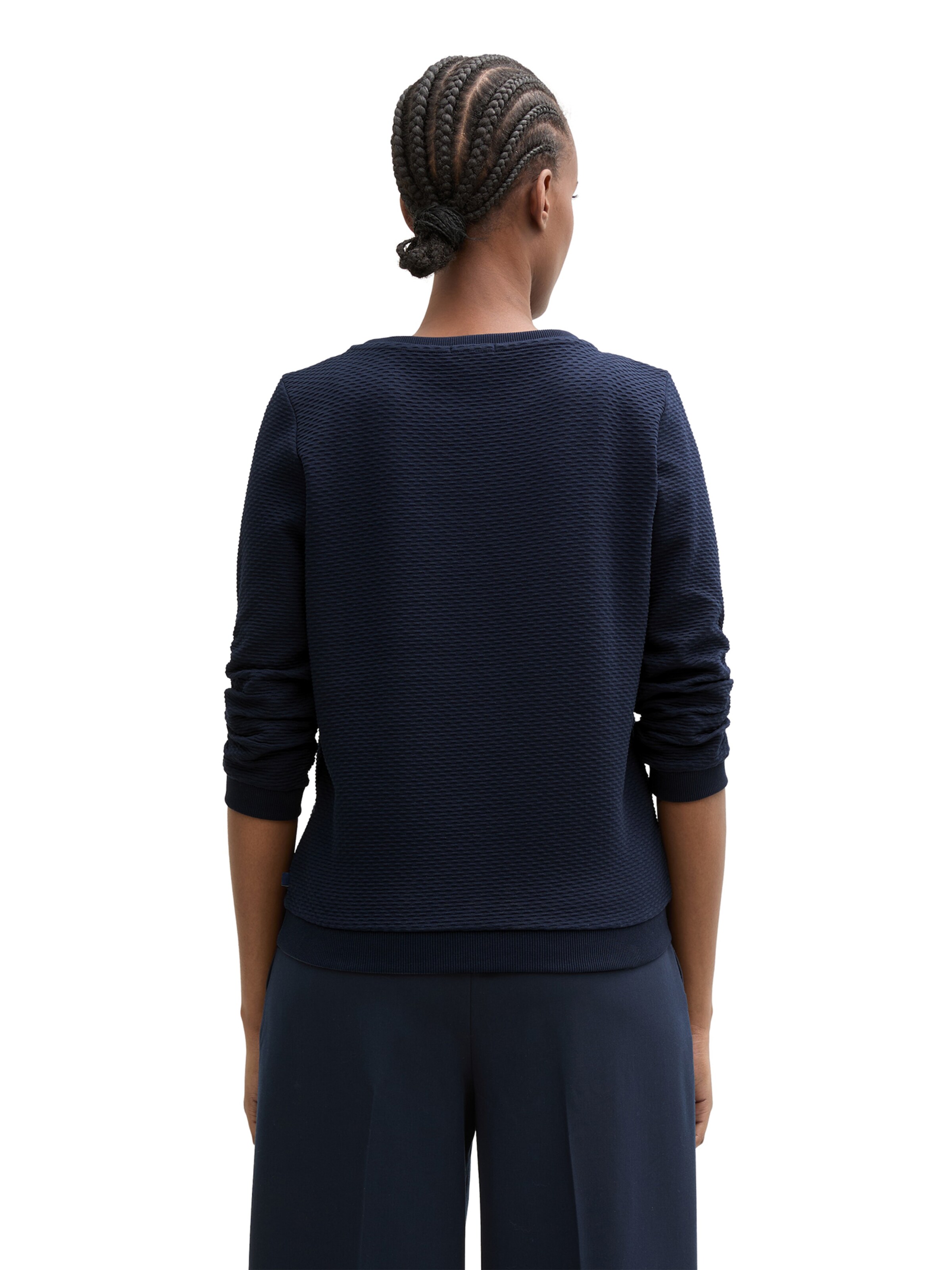 Bluză de molton de la TOM TAILOR DENIM pe albastru