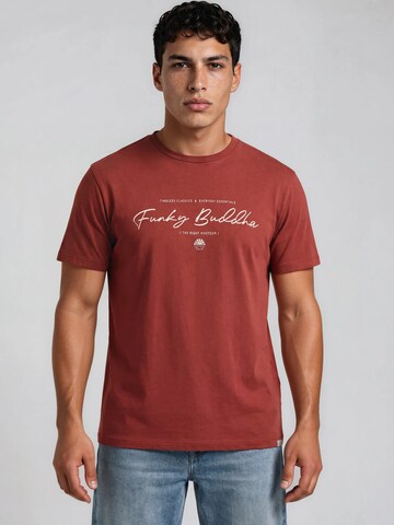 Funky Buddha Μπλουζάκι σε κόκκινο: μπροστά