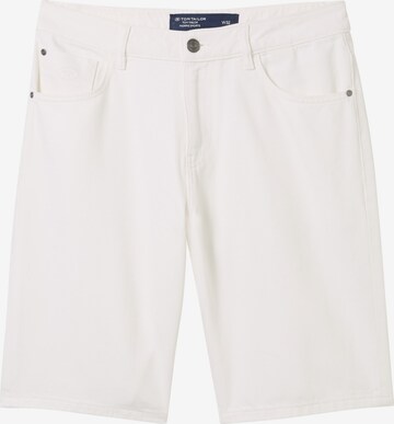 TOM TAILOR Regular Shorts 'Morris' in Weiß: predná strana