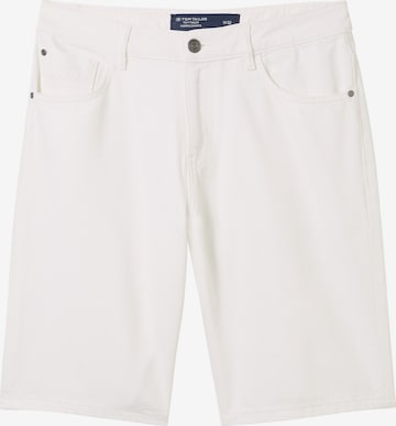 TOM TAILOR Regular Jeans 'Morris' in Wit: voorkant