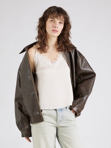 ABOUT YOU - Top 'Rosie' em branco: frente