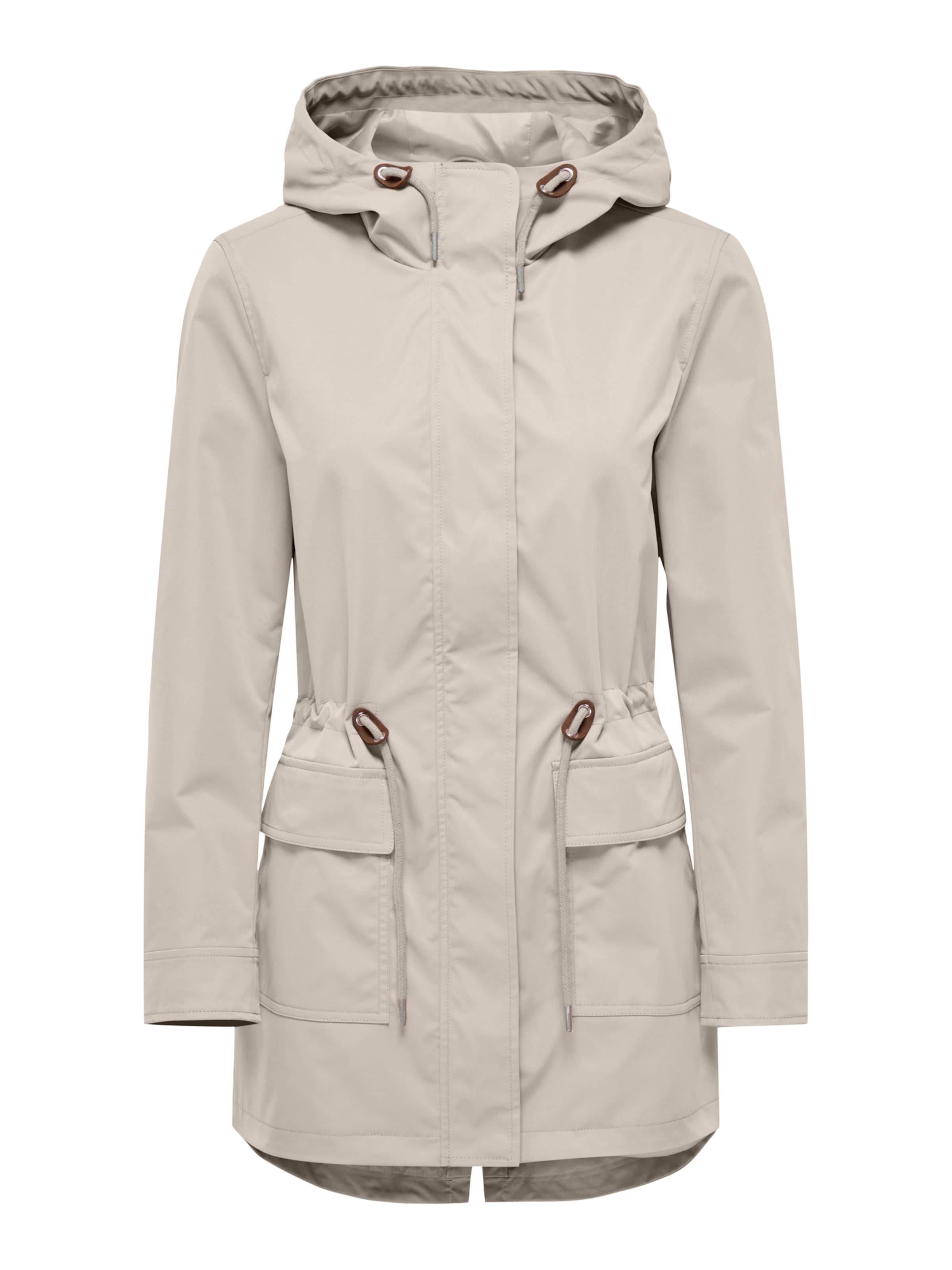 Parka mi-saison 'ONLLOUISE' ONLY en beige : devant