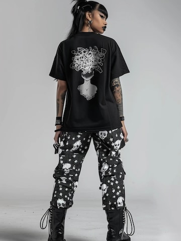 T-Shirt 'Overthinking - heavy T-Shirt 240GSM' JustDepressed Clothing en noir