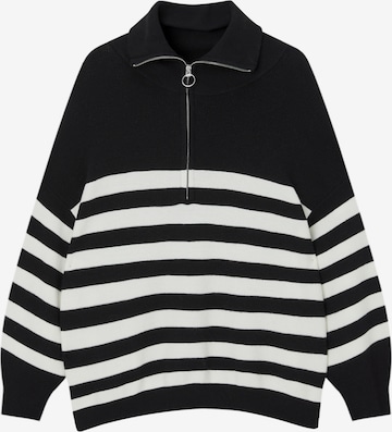 Pull&Bear Pullover in Schwarz: predná strana