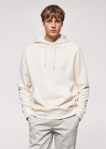 MANGO MAN Sweatshirt 'bone' in Beige: predná strana