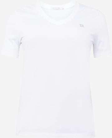 Calvin Klein Jeans Curve T-Shirt in Weiß: predná strana