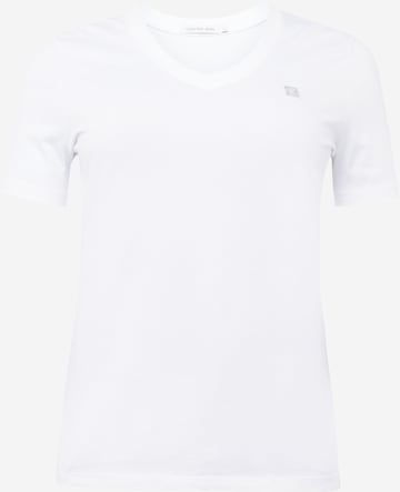 Calvin Klein Jeans Curve Shirt in White: front