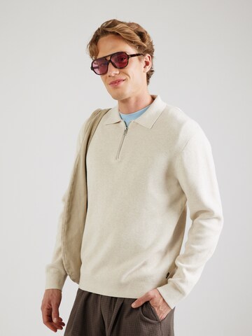 JACK & JONES Svetr 'JPRBLAMilano' – bílá: přední strana