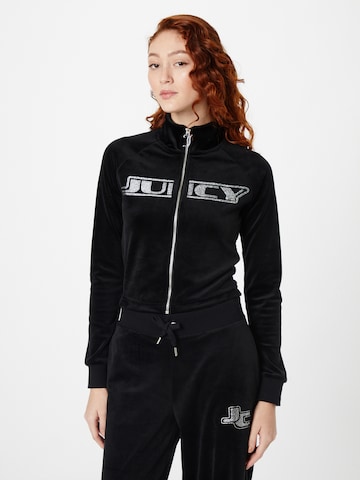 Juicy Couture Sweatvest 'LELU' in Zwart: voorkant