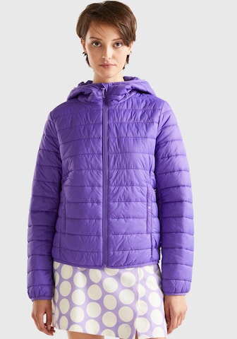 UNITED COLORS OF BENETTON Winter Jacket in Purple: front