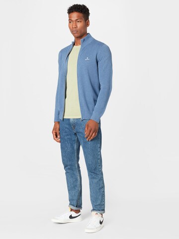 GANT - Regular Fit Casaco de malha em azul