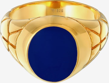 KUZZOI Ring Enamel, Siegelring in Blau