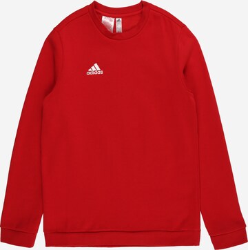 ADIDAS PERFORMANCE Athletic Sweatshirt 'Entrada 22' in Red: front