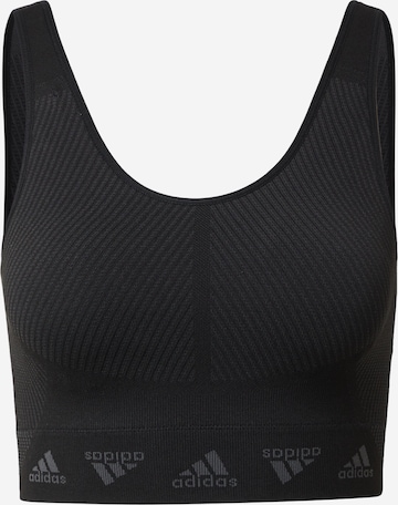 Bustier Soutien-gorge de sport ADIDAS SPORTSWEAR en noir : devant