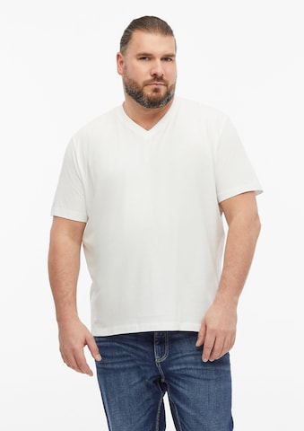 s.Oliver Men Big Sizes T-Shirt in Weiß: Vorderseite