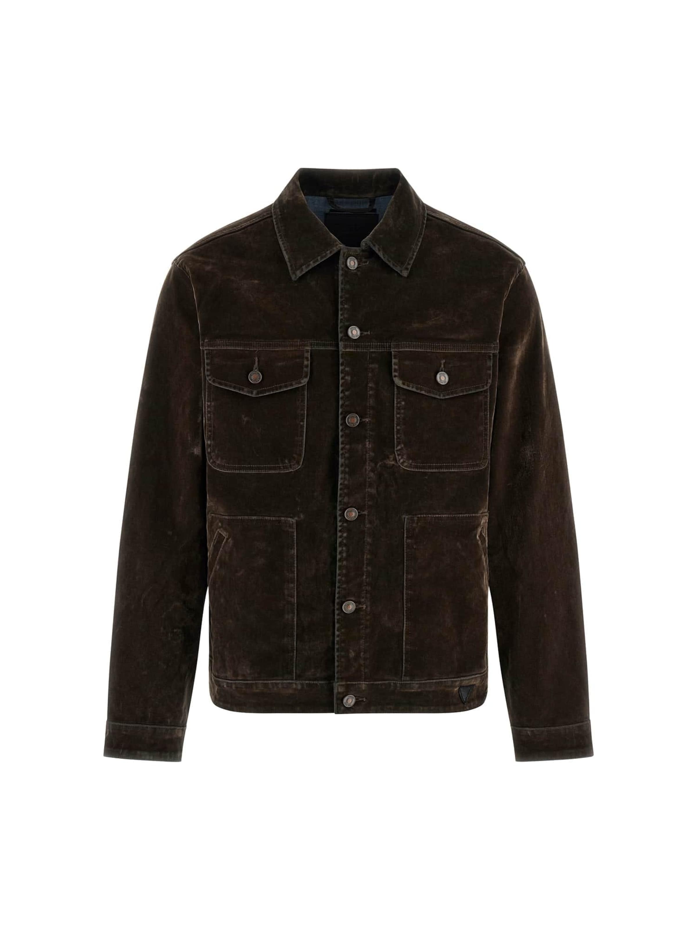 GUESS Between-Season Jacket in Brown: front