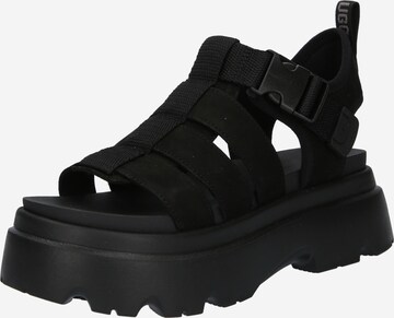 UGG Sandalen met riem 'Cora' in Zwart: voorkant