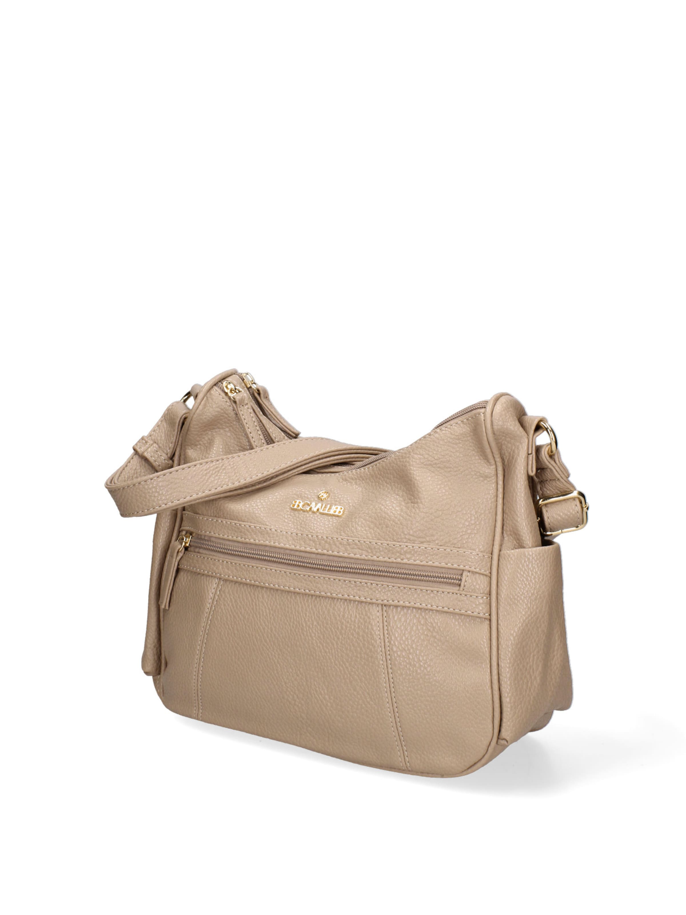 Borsa a tracolla 'Borsa a Tracolla Donna B Cavalli Ecopelle Zip Tasche Multiple 28x24cm' di B. Cavalli in grigio